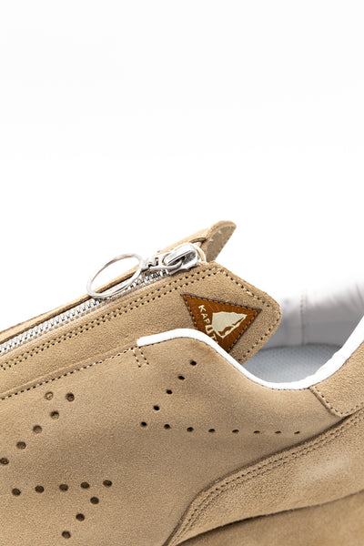 Suede ZIP-UP SPARROW Sneaker - Beige