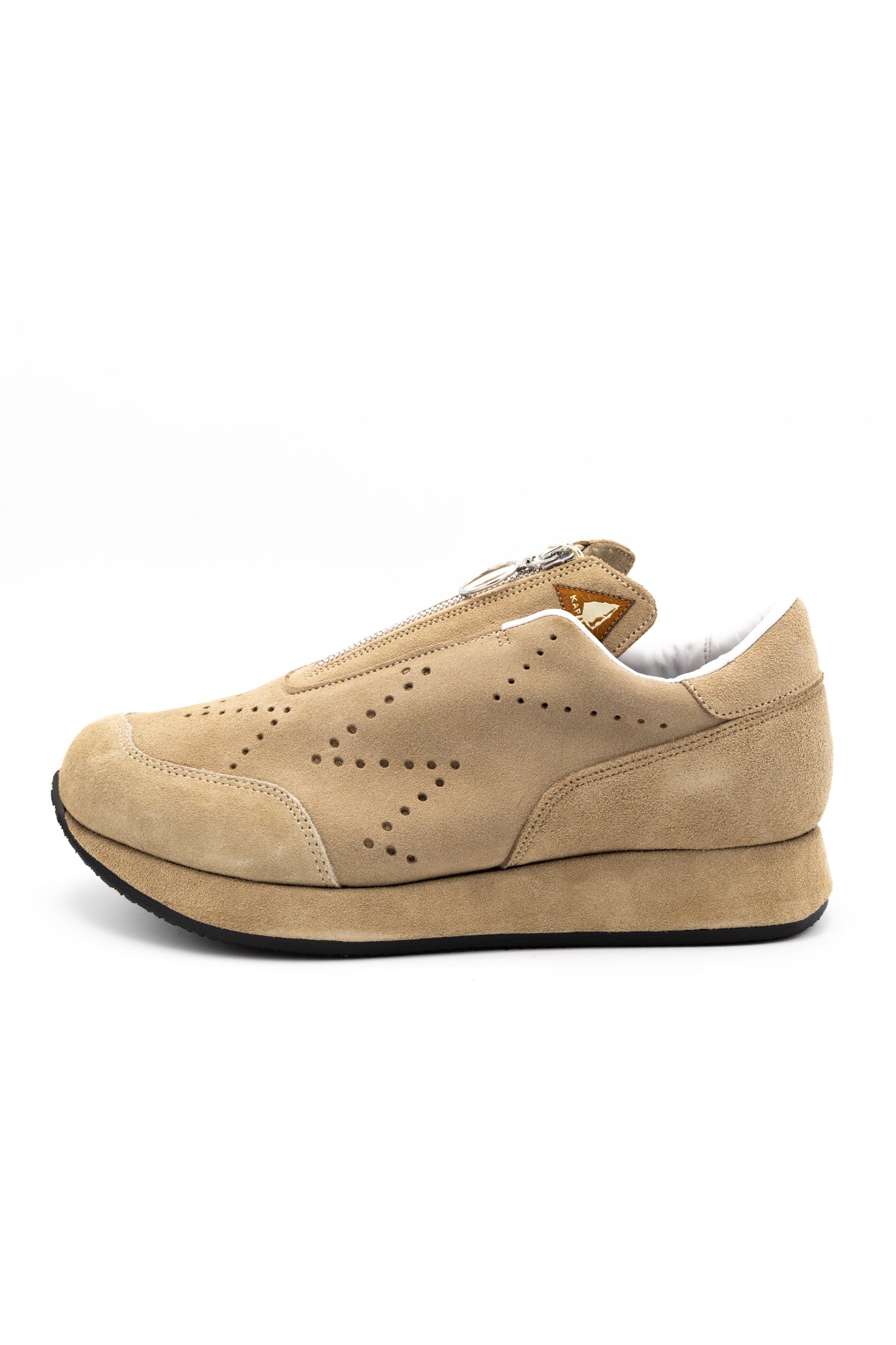 Suede ZIP-UP SPARROW Sneaker - Beige