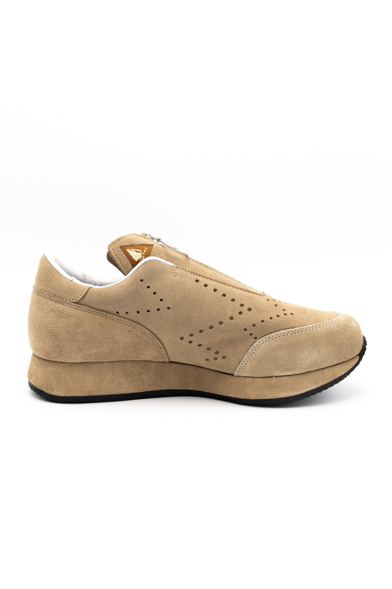 Suede ZIP-UP SPARROW Sneaker - Beige