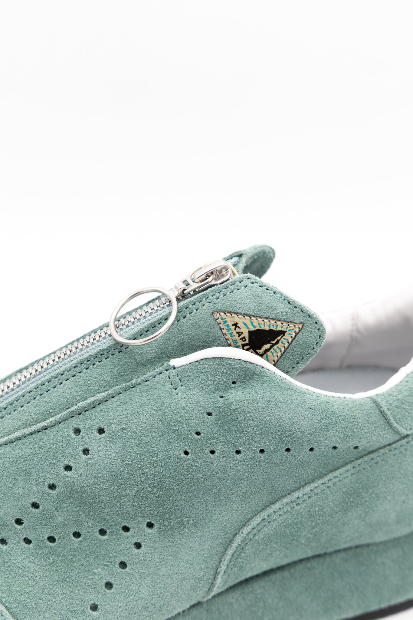 Suede ZIP-UP SPARROW Sneaker - Turquoise