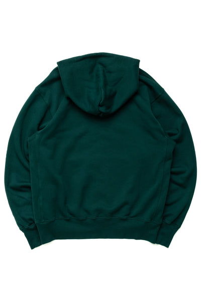 Cropped Zip Hoodie - Emerald