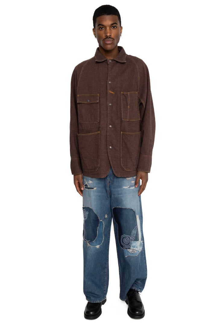 Kapital Twill Aging Wool CACTUS Coverall - Brown – BLUE IN GREEN SOHO