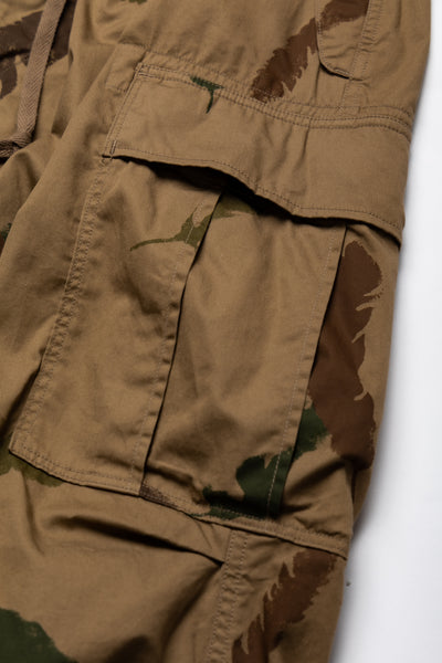 Combed Burberry FEATHER CAMO JUMBO Cargo Pants - Brown