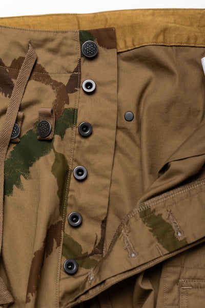 Combed Burberry FEATHER CAMO JUMBO Cargo Pants - Brown