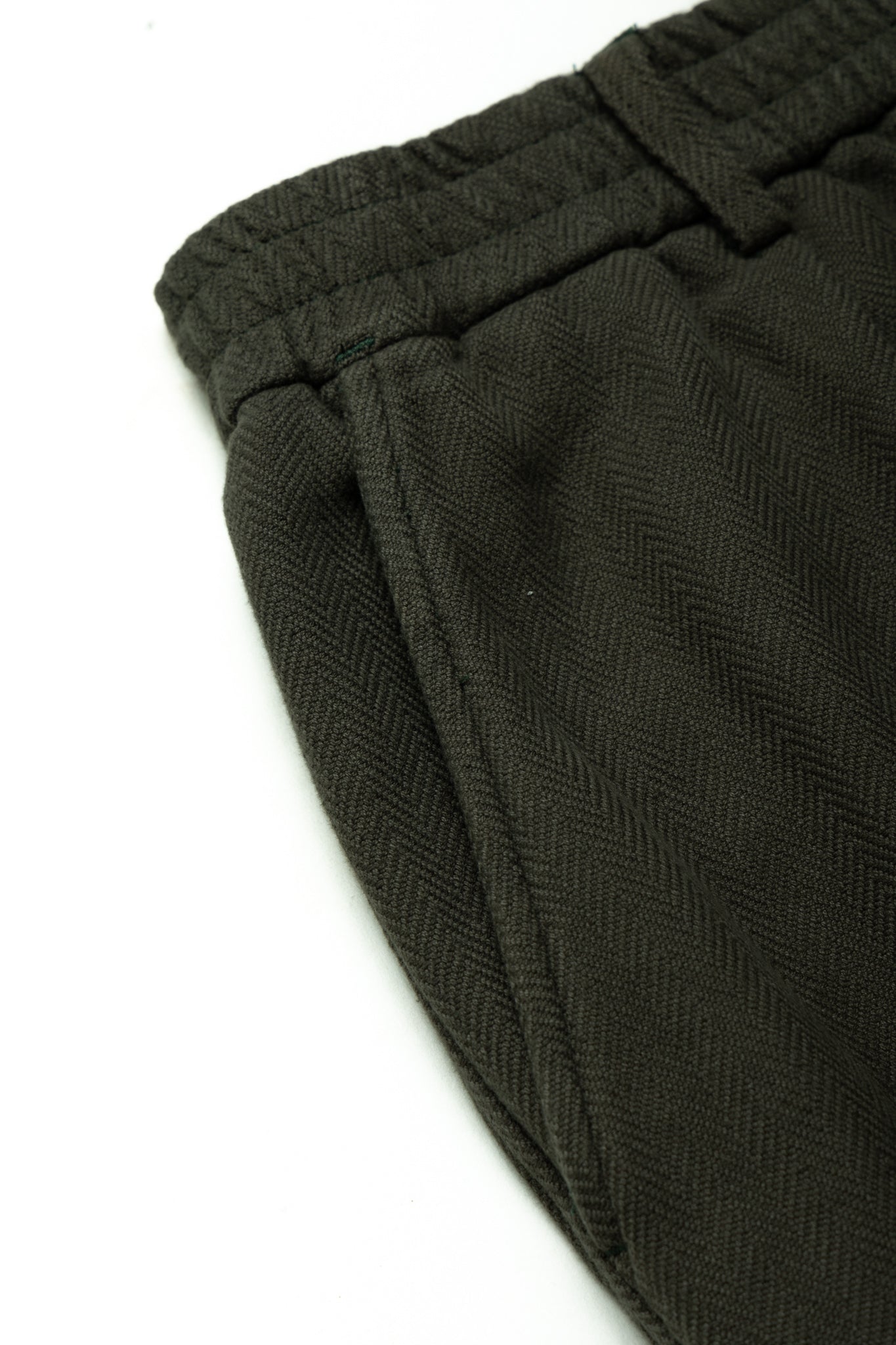Pleated Trouser - Olive