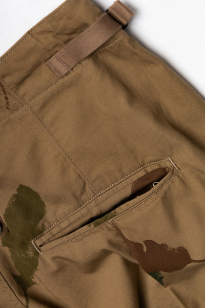 Combed Burberry FEATHER CAMO JUMBO Cargo Pants - Brown