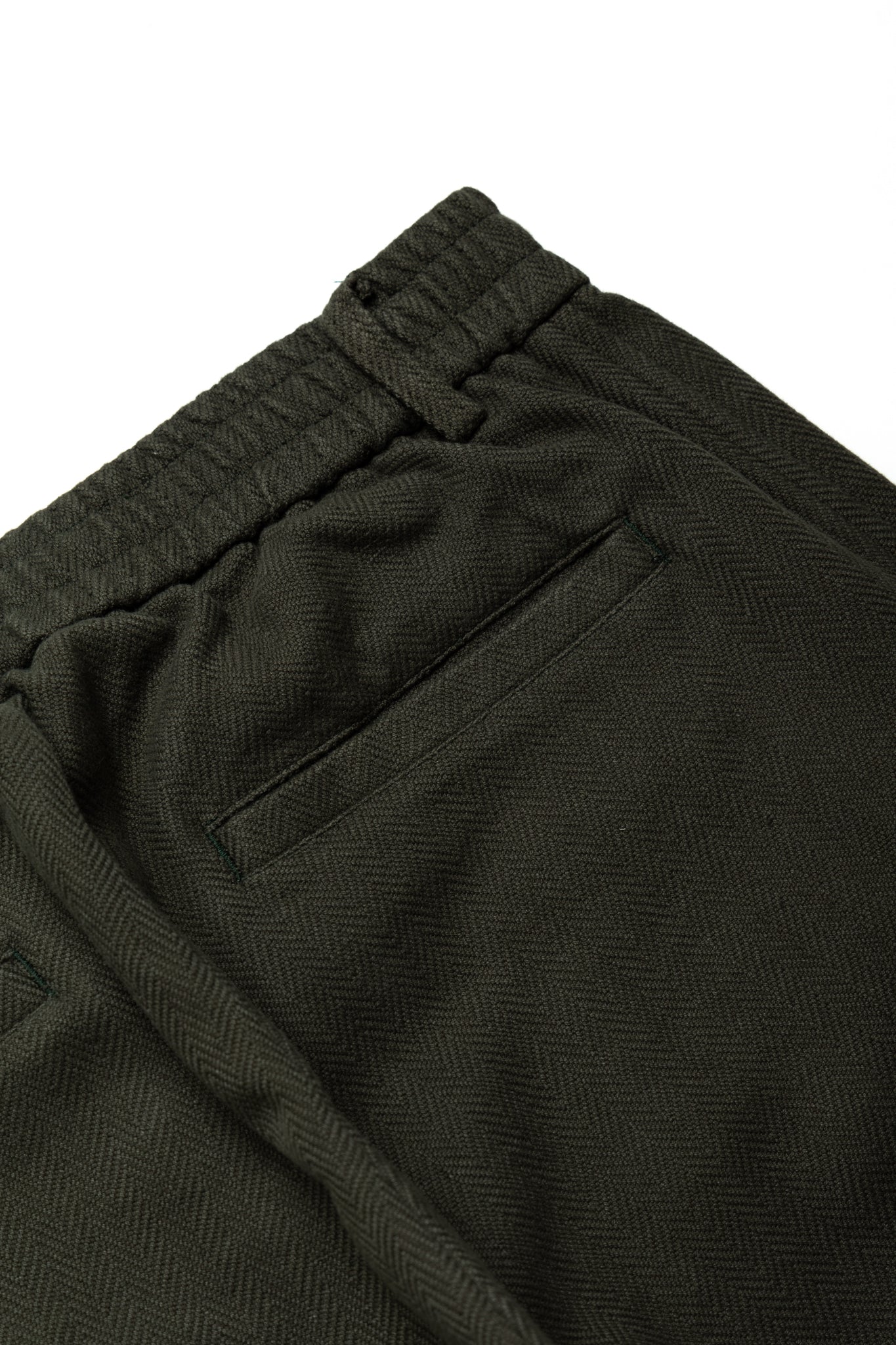 Pleated Trouser - Olive