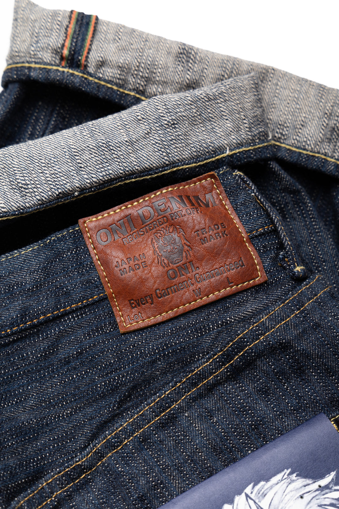 Oni Denim 822-ONI-KASE Super Wide Tapered 16oz Natural Indigo