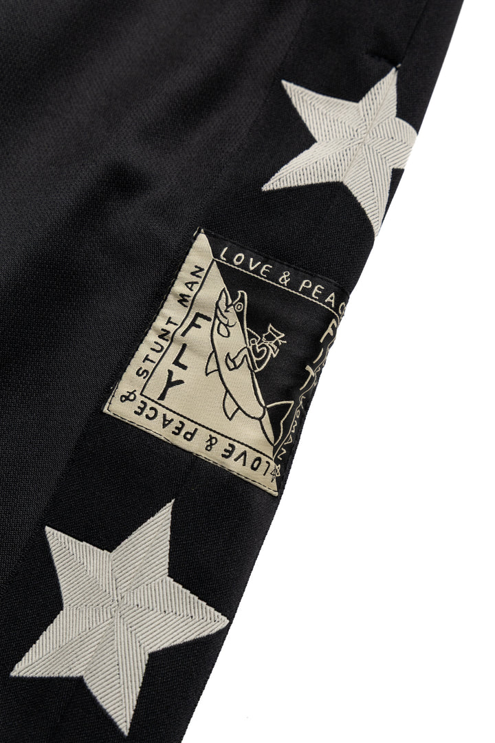 Kapital Smooth Jersey KOME-KOME Track Jorts (BetsyRoss) - Black