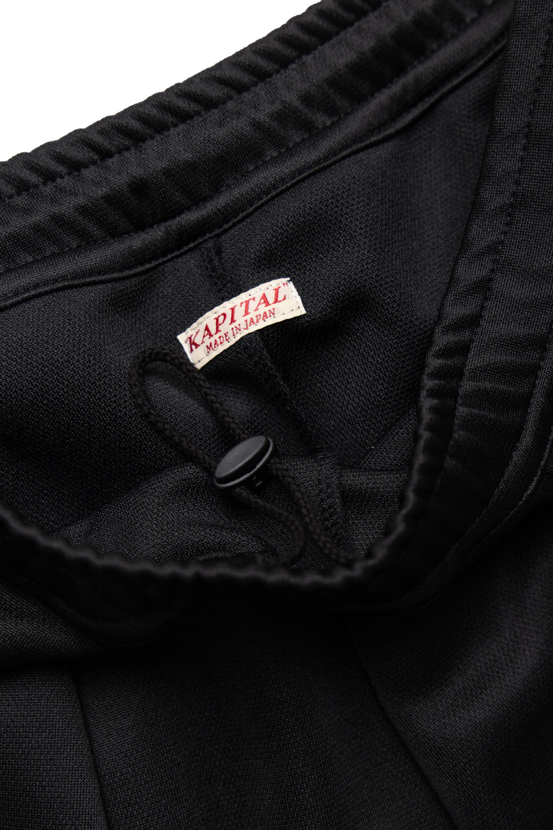 Kapital Smooth Jersey KOME-KOME Track Jorts (BetsyRoss) - Black