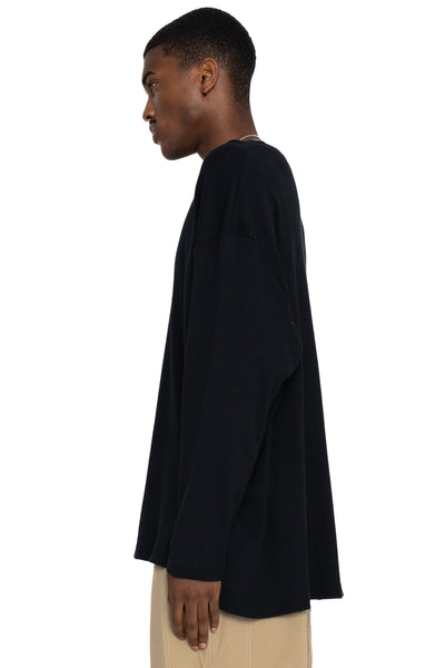 Waffle Thermal Shirt - Black