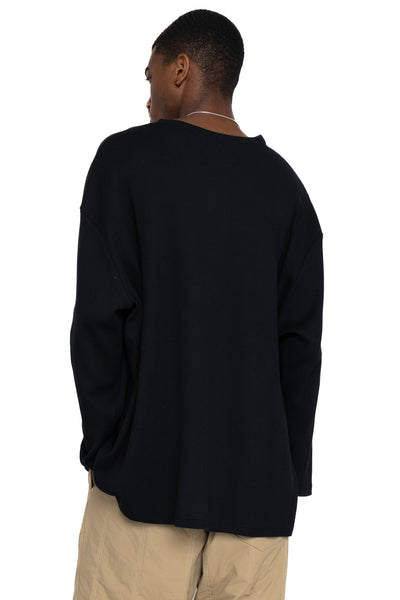 Waffle Thermal Shirt - Black