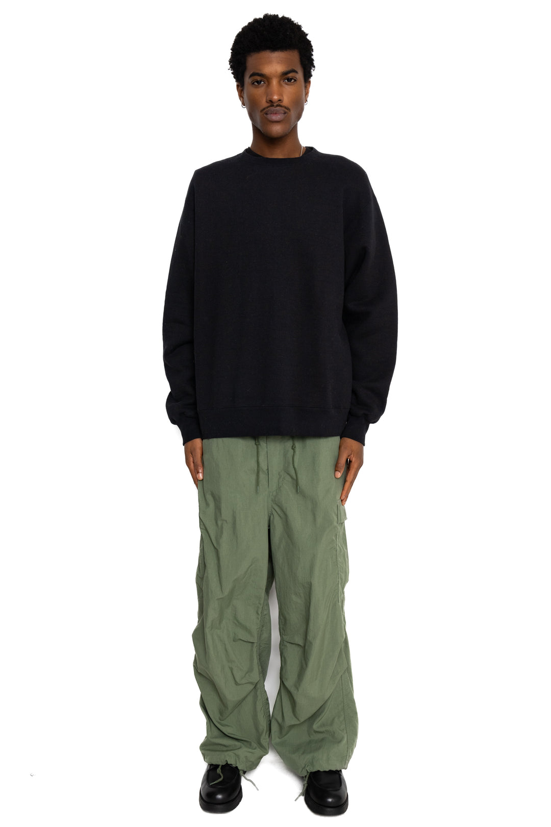 フルーチェ 　　BEAMS PLUS Sweat Crew BEAMS PLUS Sweat Crew Raised Back - Black – BLUE IN GREEN SOHO