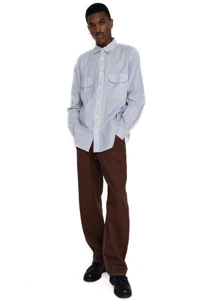 OX Stripe CLIP Shirt - Blue