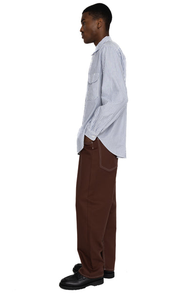 OX Stripe CLIP Shirt - Blue