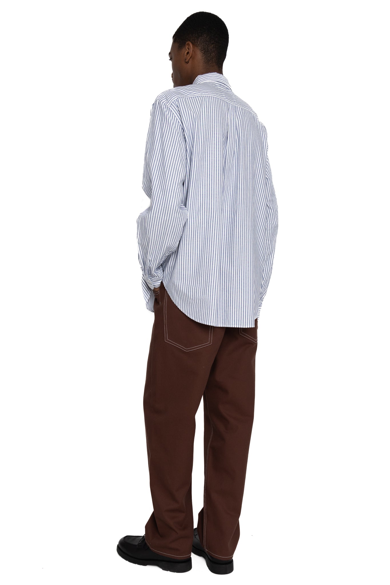OX Stripe CLIP Shirt - Blue