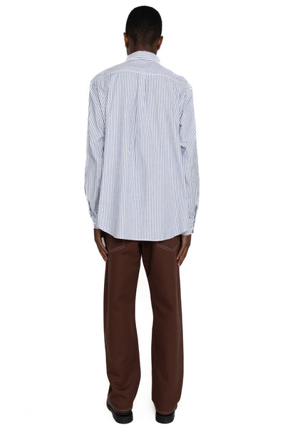 OX Stripe CLIP Shirt - Blue