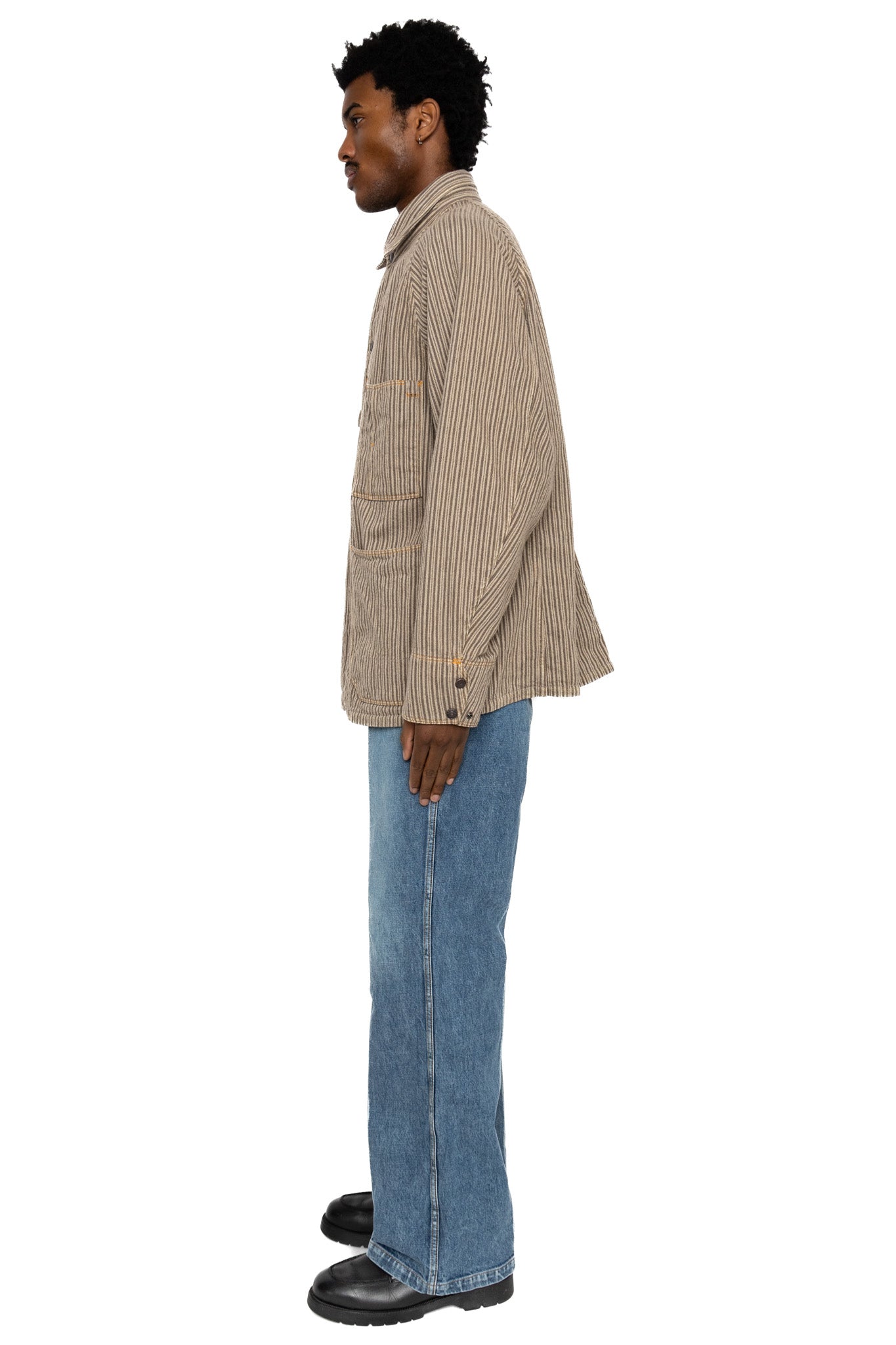 Kapital 14oz Denim 5P FRISKO (Center Pleat) - Faded Indigo – BLUE