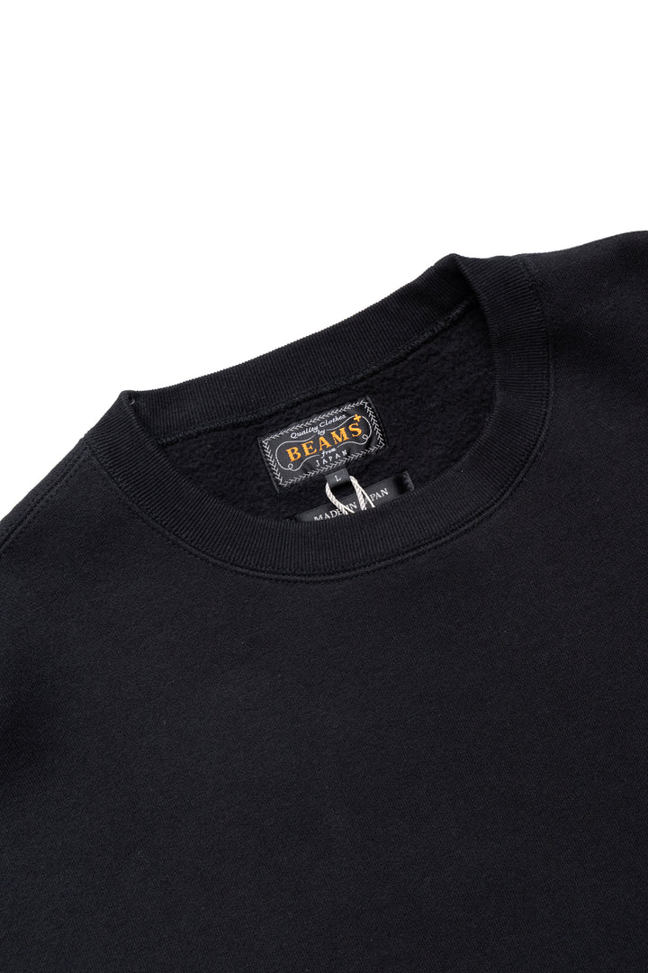 フルーチェ 　　BEAMS PLUS Sweat Crew BEAMS PLUS Sweat Crew Raised Back - Black – BLUE IN GREEN SOHO