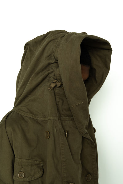 Katsuragi Cotton Ring Coat - Khaki