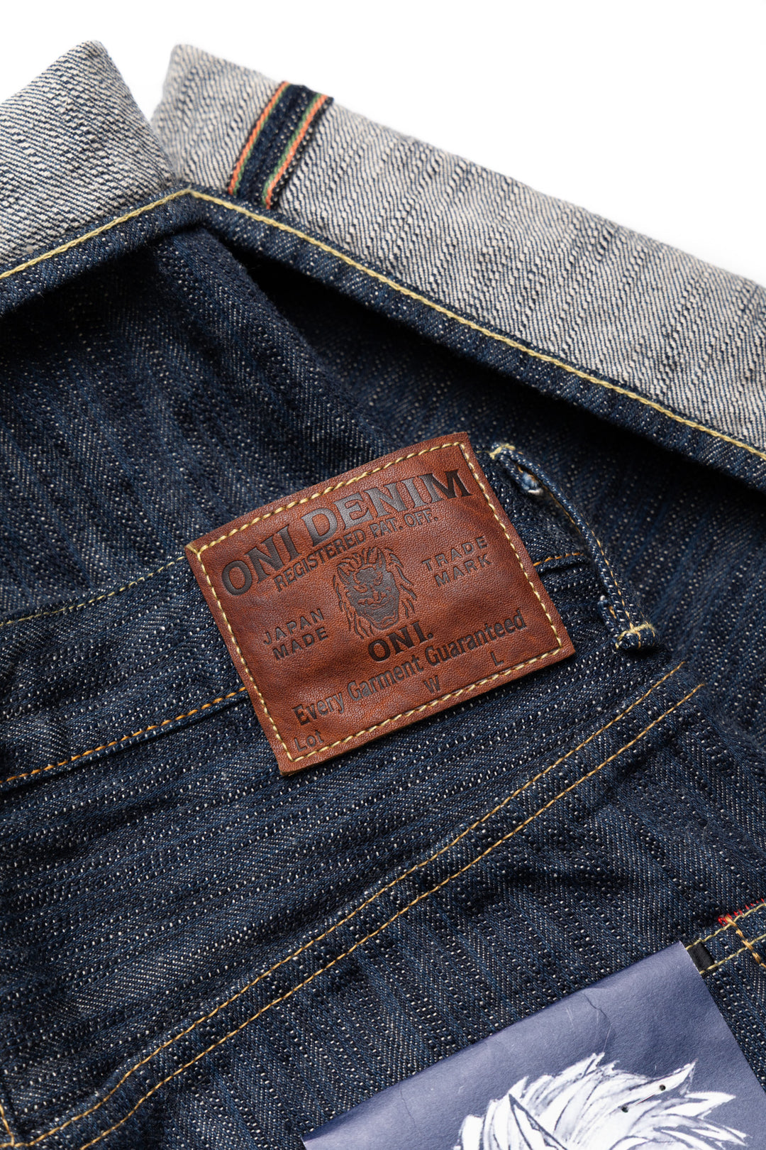 Oni Denim 200-ONI-KASE Wide Straight 16oz Natural Indigo ONIKASE