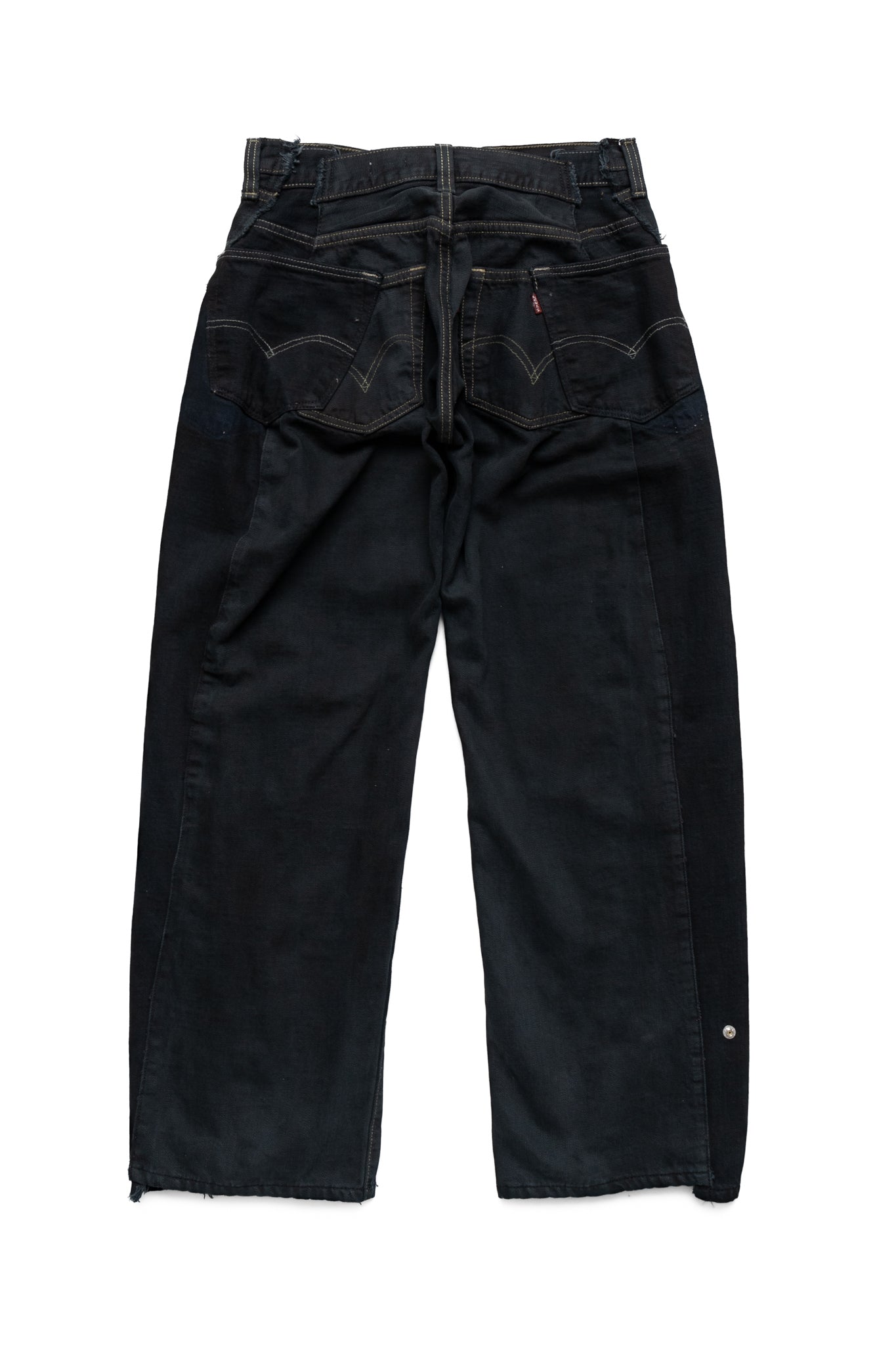 Zip Baggy Jeans Black - XS (1)