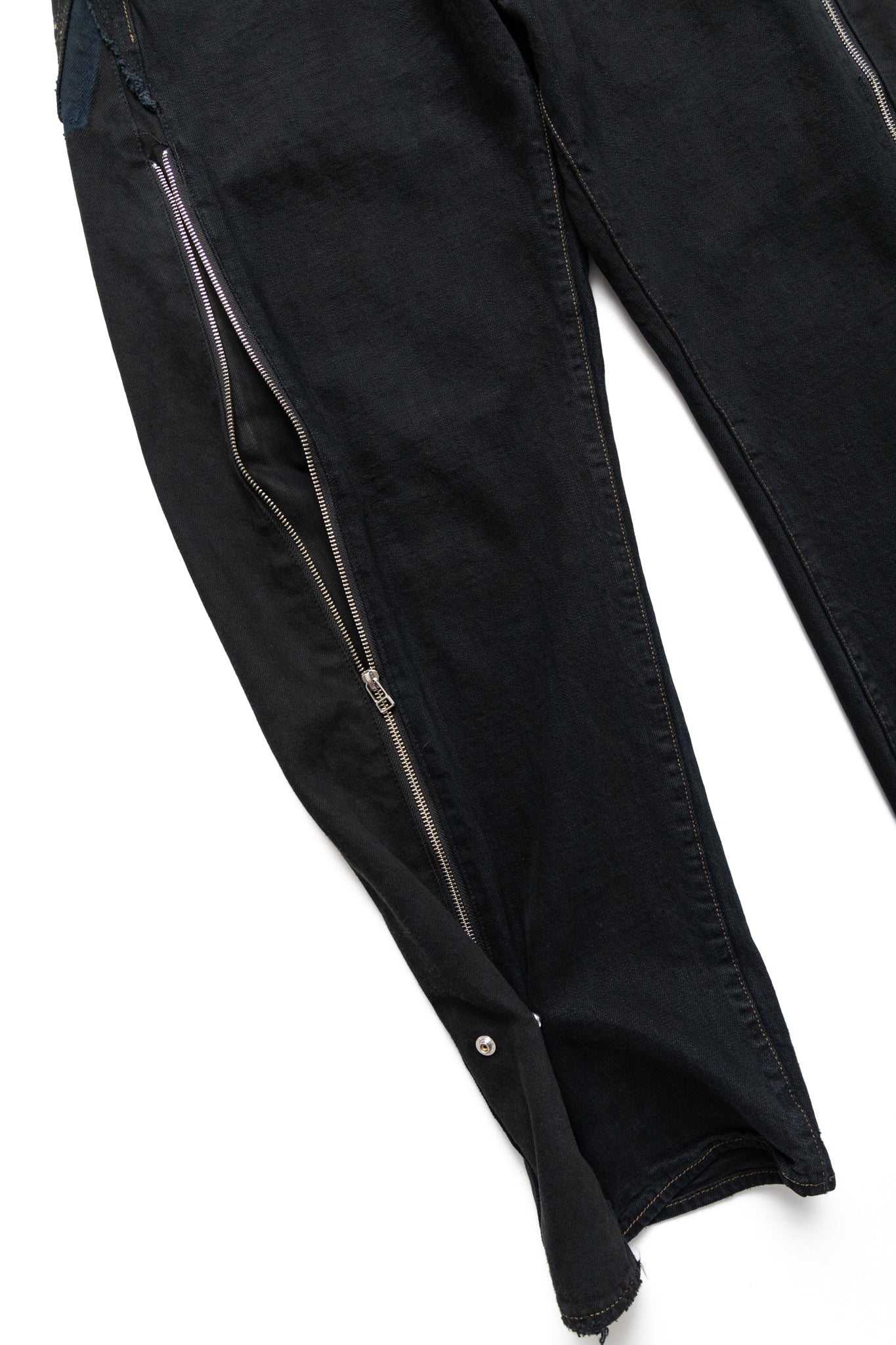 Zip Baggy Jeans Black - M (2)