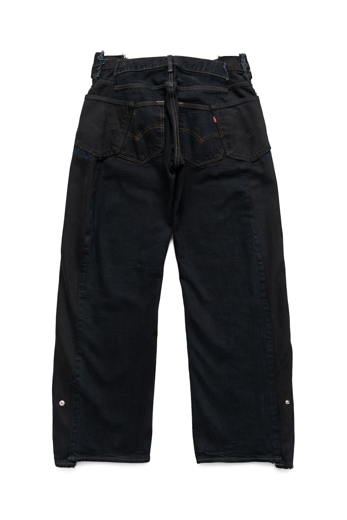 Zip Baggy Jeans Black - M (2)