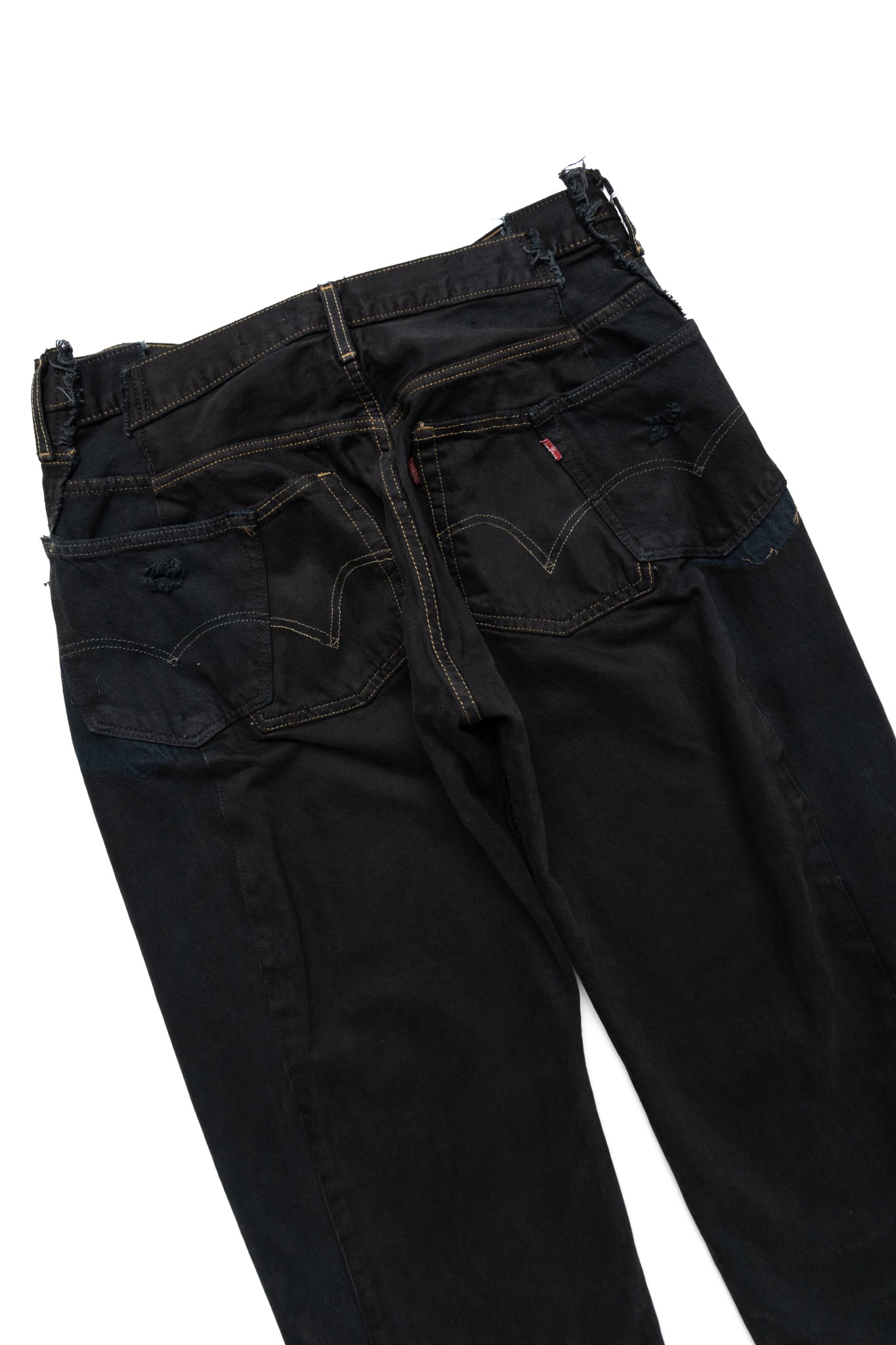 Zip Baggy Jeans Black - L (1)