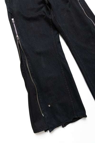 Zip Baggy Jeans Black - L (2)