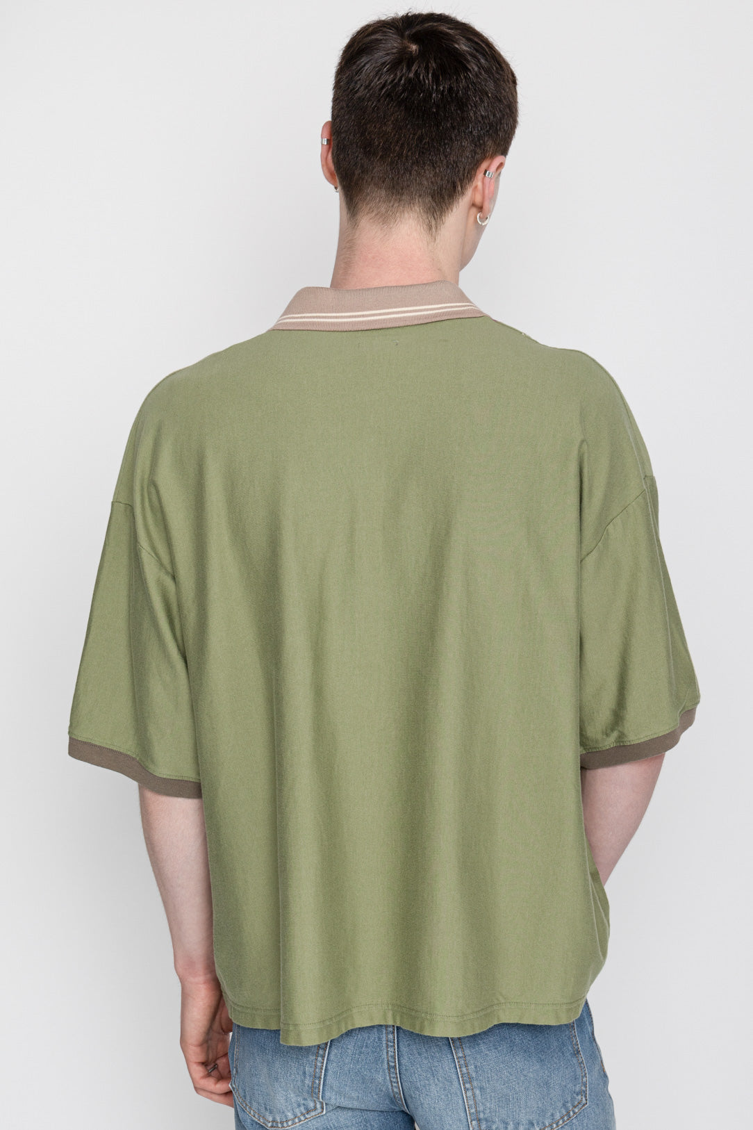 TEQUILA Jacquard Jersey BOX Polo - Green