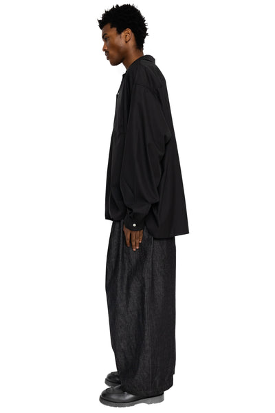 Circular Pants Denim One Wash - Black