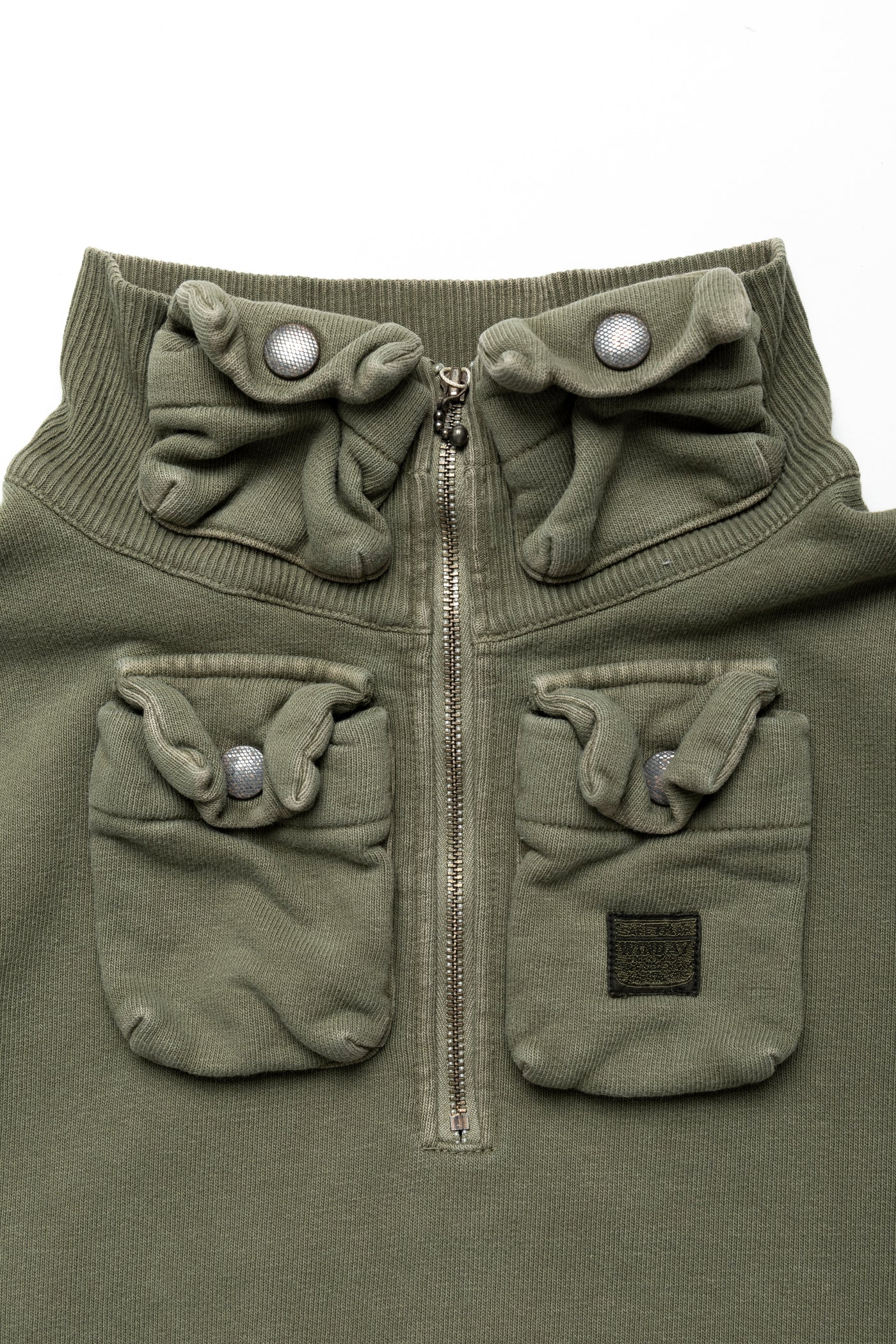 SWT Knit NICKEL "4" Half ZIP SWT - Khaki