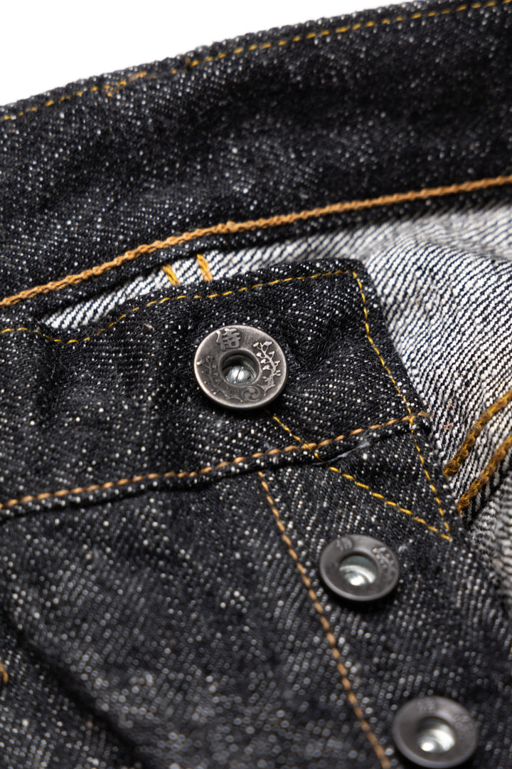 S710XX-BK 17oz Black Denim Mid Rise Slim Straight – BLUE IN GREEN SOHO