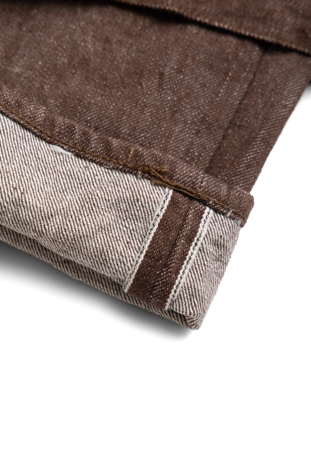 SLIM ヒョウジン・キョウコウ Samurai Jeans S0150BRX 15oz Kanoko Brown Denim Regular Straight