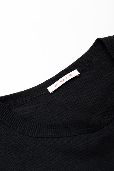 Waffle Thermal Shirt - Black