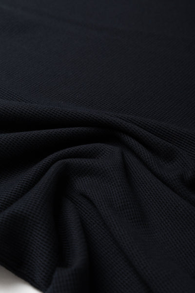 Waffle Thermal Shirt - Black