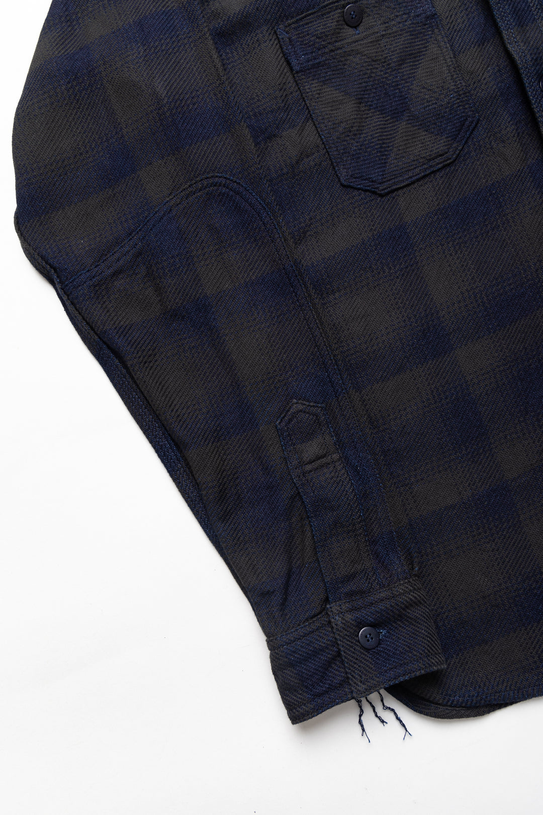 Samurai Jeans Rope Dyed Indigo Heavy Flannel Work Shirt