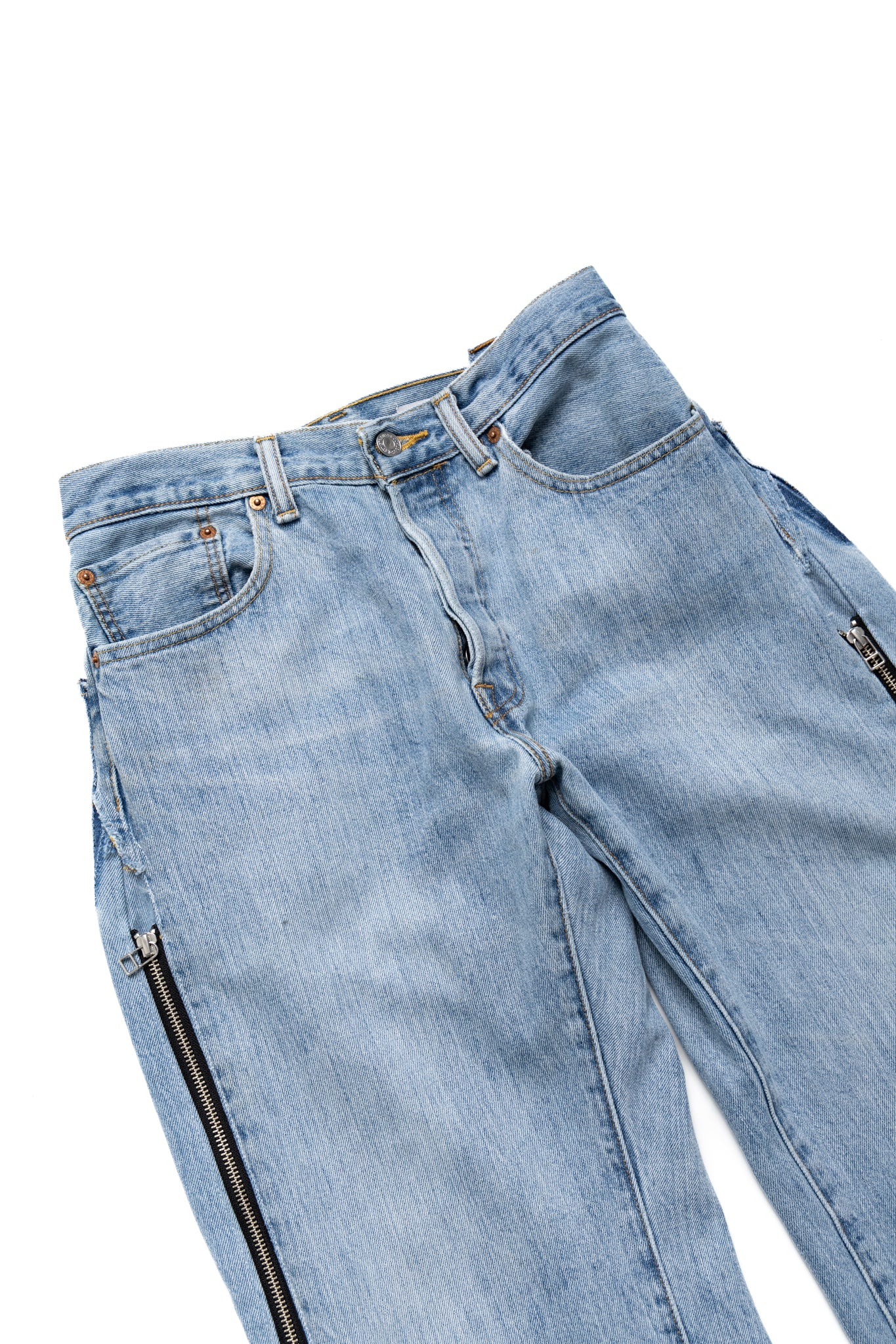 Zip Baggy Jeans Blue - XS (2)