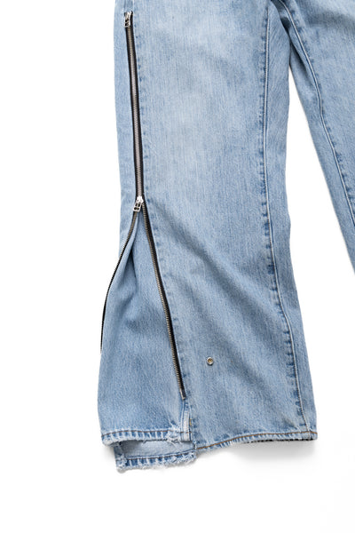 Zip Baggy Jeans Blue - XS (2)
