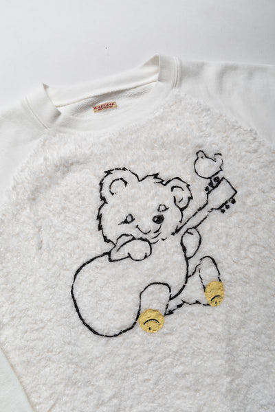 30/- SWT Knit x Fur GRIZZLY SWT (Little Bear & Harmony) - White