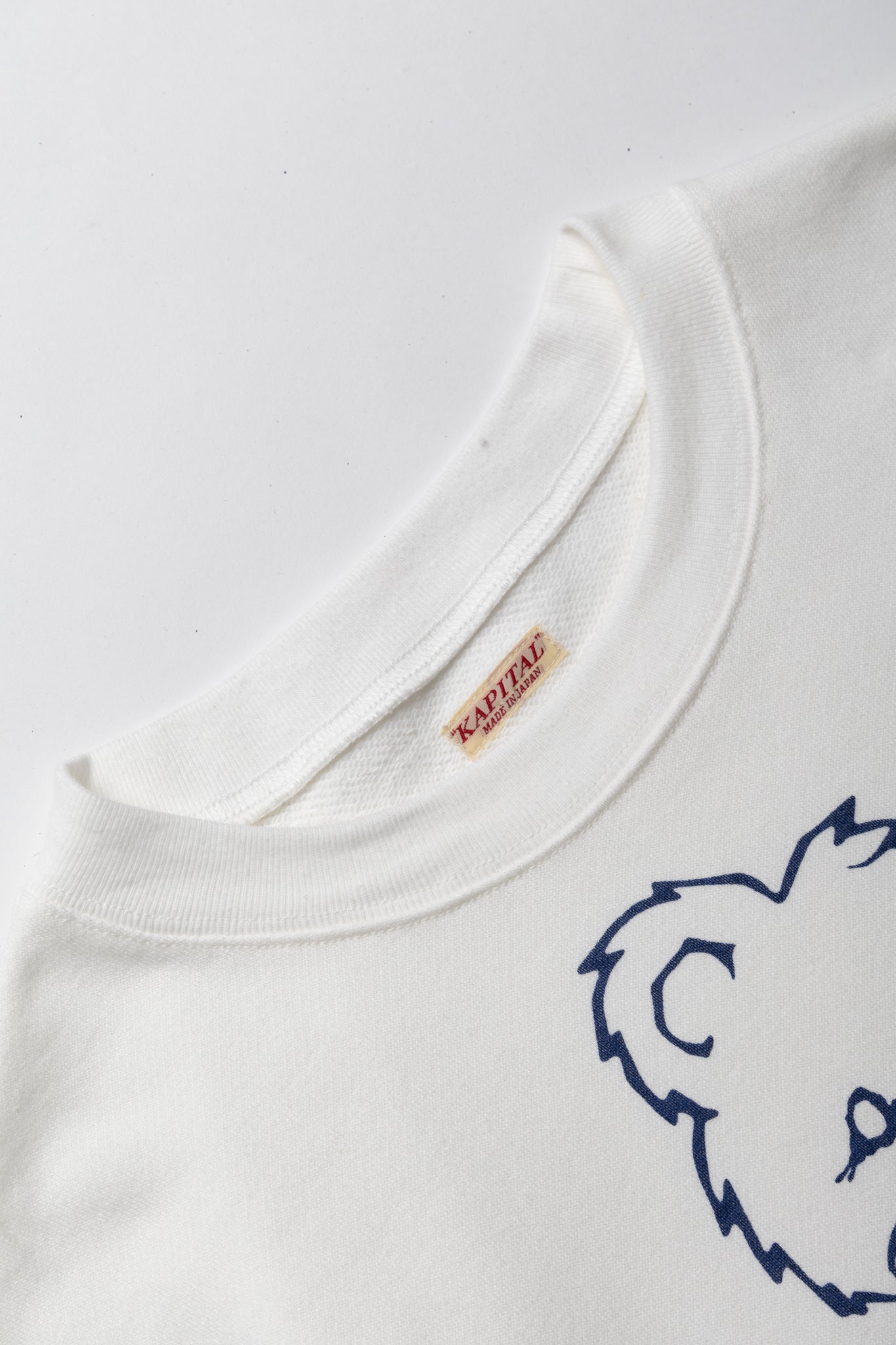 ECO SWT Knit COOKIE Pocket Crew SWT (PECKISH Little Bear&Harmony) - White