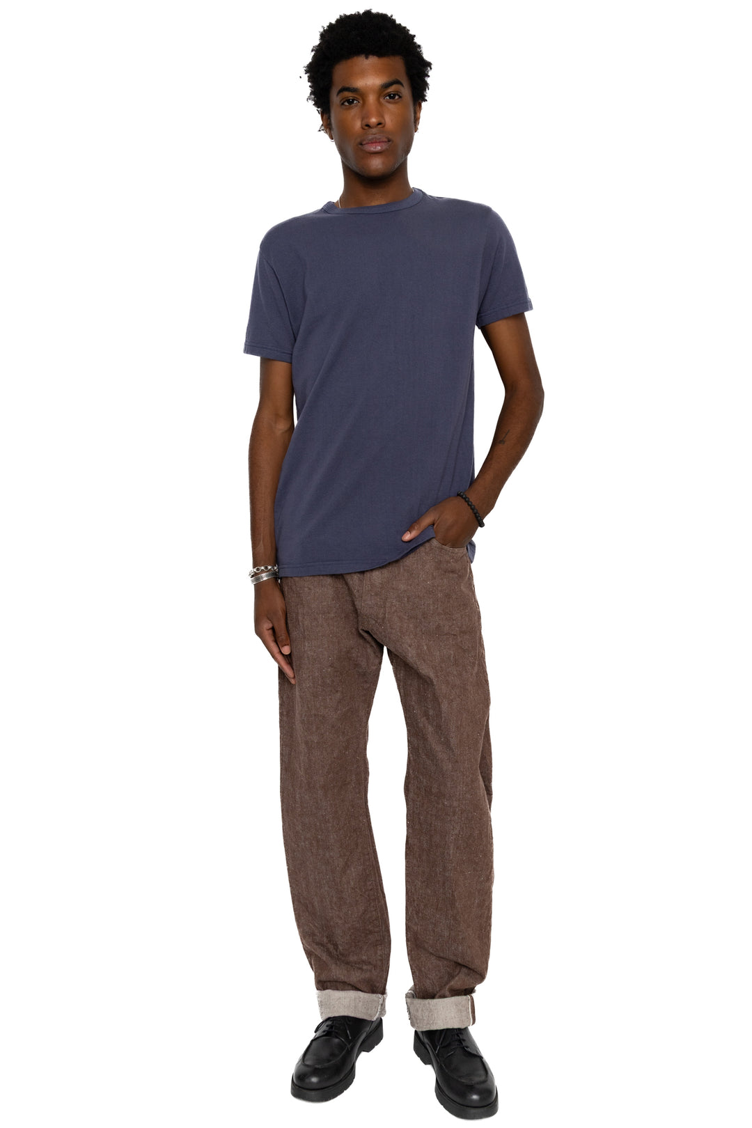 SLIM ヒョウジン・キョウコウ Samurai Jeans S0150BRX 15oz Kanoko Brown Denim Regular Straight