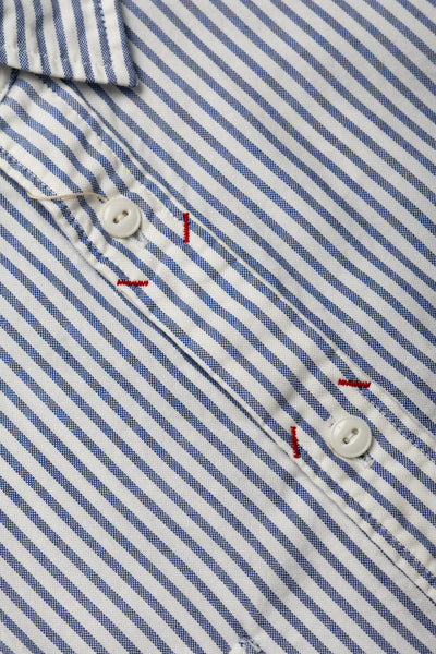 OX Stripe CLIP Shirt - Blue