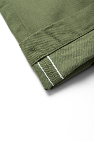 737-SVC-LOL 9.5oz Selvedge Chino Trousers - Light Olive