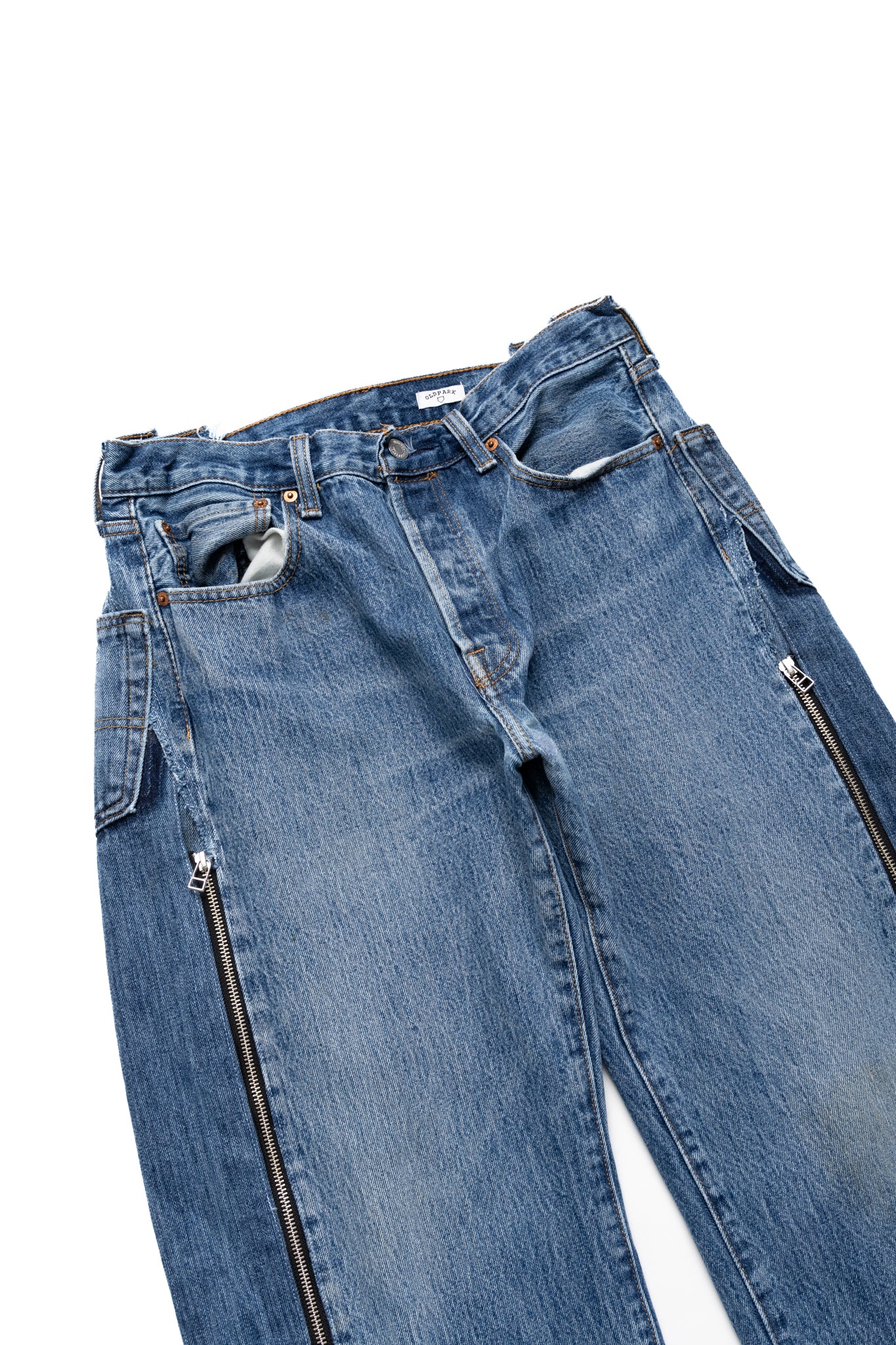 Zip Baggy Jeans Blue - XL (1)