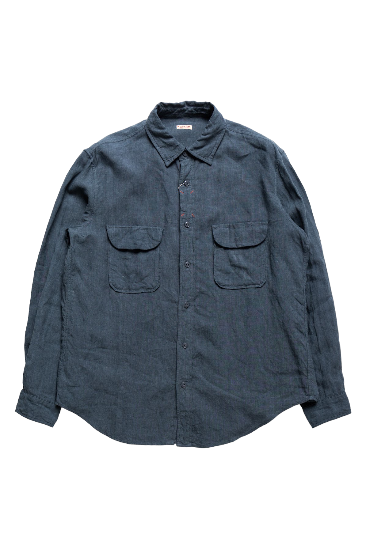 Linen CLIP Shirt - Blue Grey