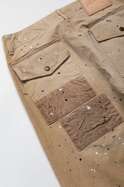 Twill Painted Patchwerk - Beige