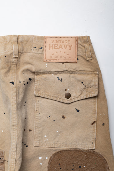 Twill Painted Patchwerk - Beige