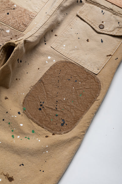 Twill Painted Patchwerk - Beige